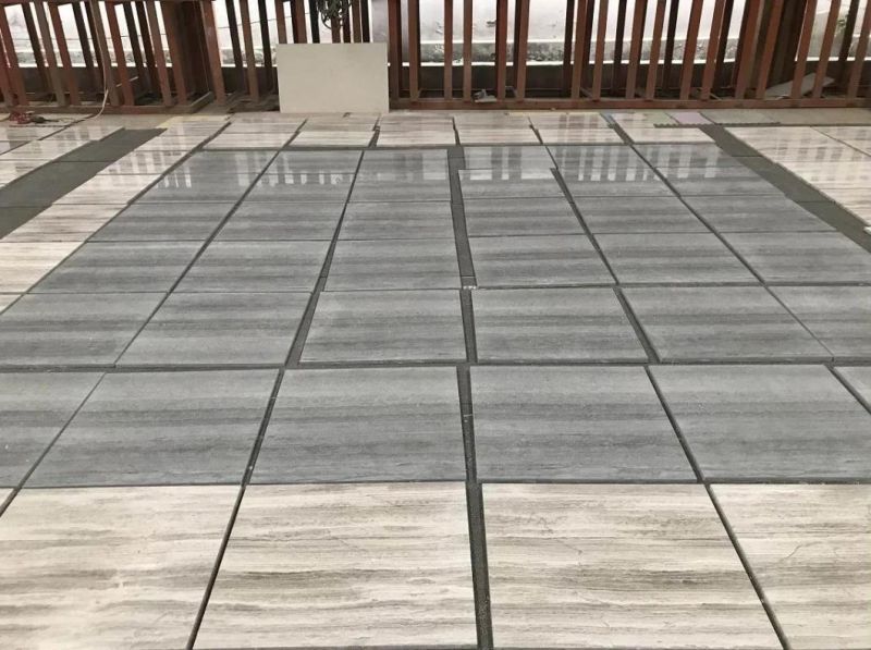 12"X24" Highly Polished Natural Chinese Blue Grey Wood Grain Serpeggiante Marble Wall Floor Tiles