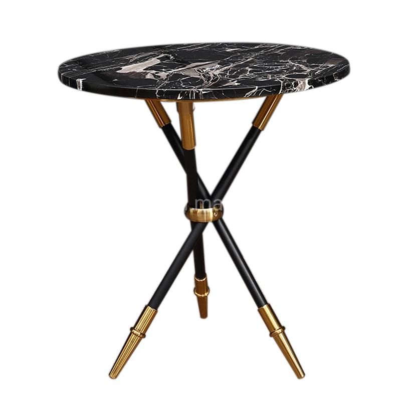 Modern Golden Metal Marble Coffee Side Table Customized