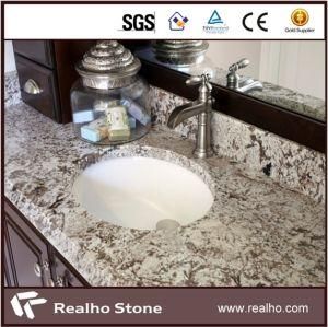 Eased Edge Bianco Antico Granite Kitchen Island Countertop