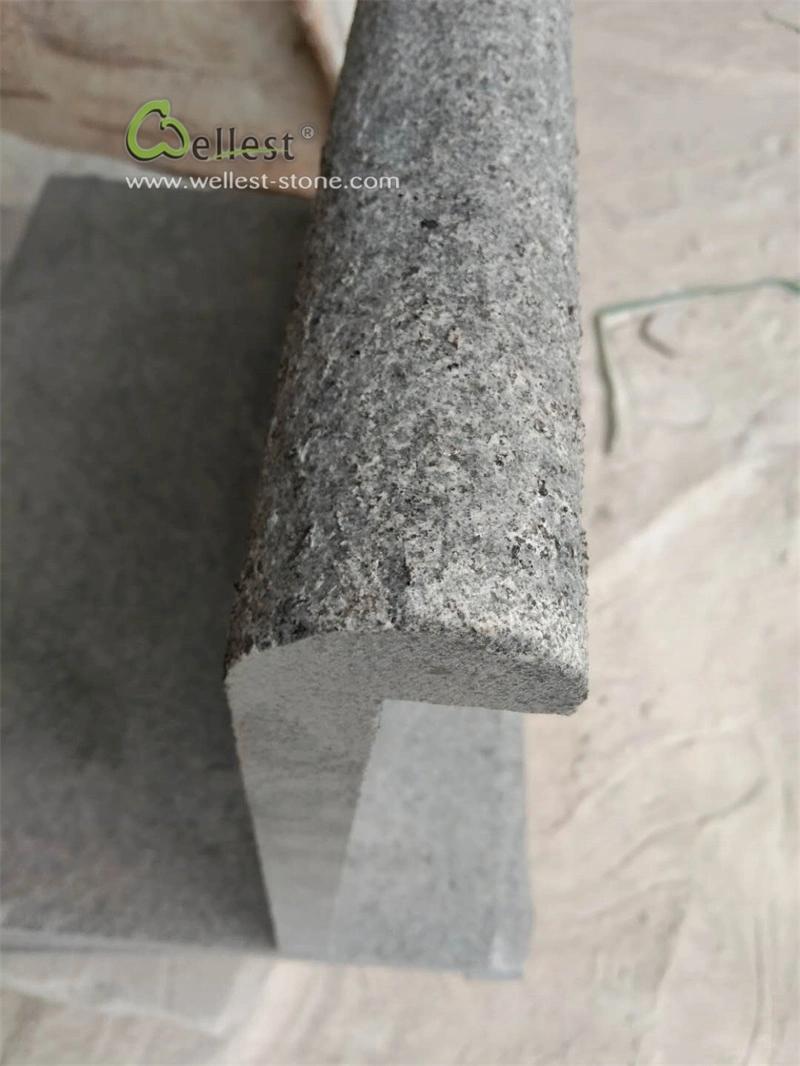 Dark Grey Granite Coping Stones with Anti-Slip Flamed Surface