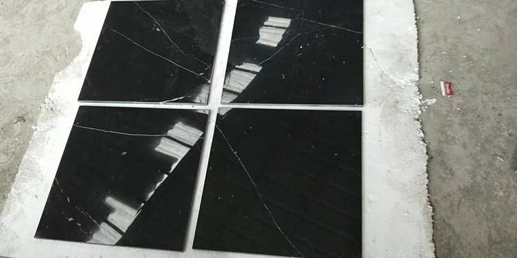 Nero Marquina Polished Black with White Veins Marble Tile