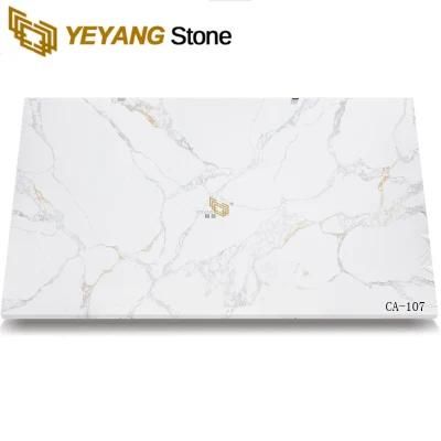 White/Grey/Gold Artificial Stone Slabs Quartz for Kitchen/Countertops/Vanitytops/Benchtop Floor/Wall