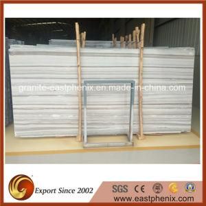 Polished Surface White Vein Marble Slab for Vanity