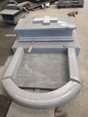 G603 Sesame Grey Granite European/Russian/American Style Granite/Marble Tombstone