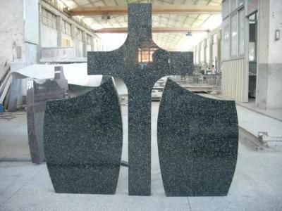 Poland Style Granite/Marble Tombstone Cross with Custom Design