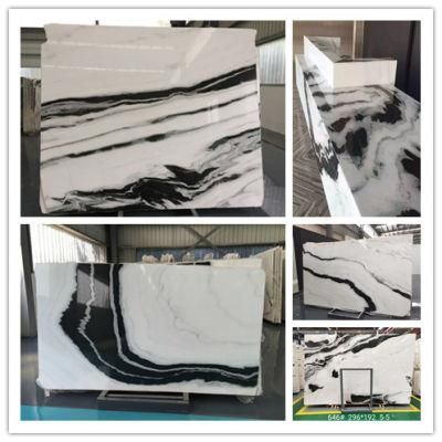 Lobby/Bathroom Interior/Modern Design Polished Panda White Marble Wall Flooring Tile