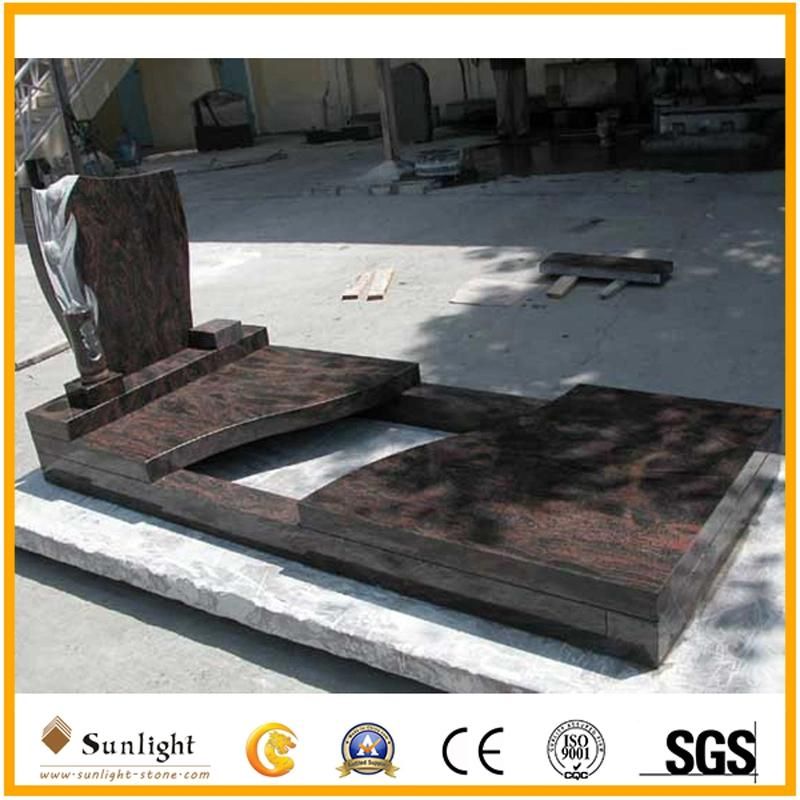Himalaya Blue Granite Tree/Angel and Book Tomb/ Monument and Tombstone