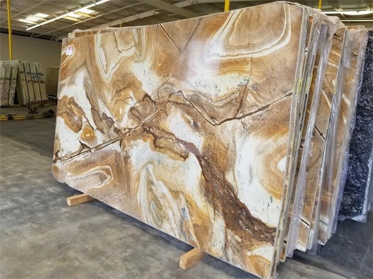 Interior Bathroom Wall Vanity Top Big Slab Palomino Marble for Sale