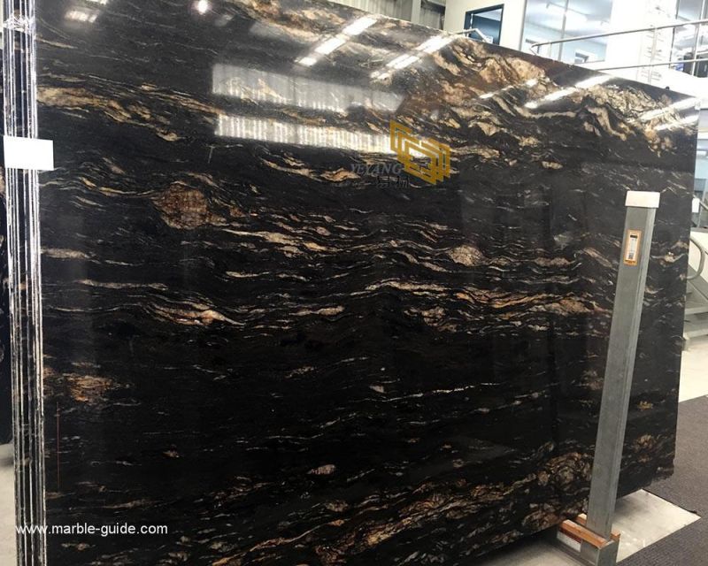 Colorful Natural Cosmic Black Granite Stone for Tile/Slab/Wall Tile/Countertop/Stairs/Bench