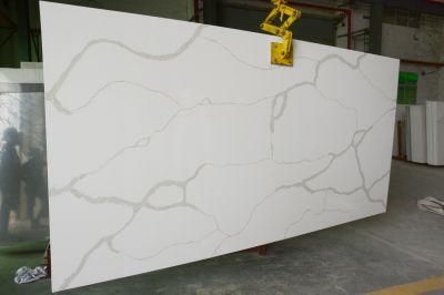White Quartz Stone Calacatta Slab