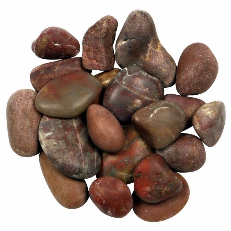 Red Polished Pebbles for Garden/Paths/Rockeries/Borders