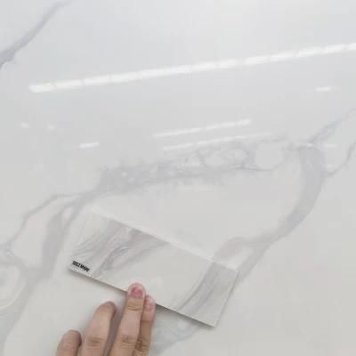 Artificial Stone Grey Veins High Quality Calacatta White Stone Slab Quartz Cabinet/Floor/Countertop/Vanity/Wall Tiles