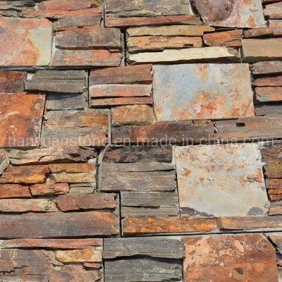 Hot Sell Rusty Yellow Slate Culture Stack Stone