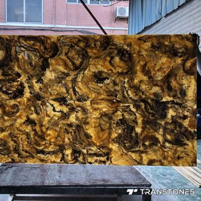 Transtones Polished Onyx Marble Sheet Yellow Alabaster Wall Panel