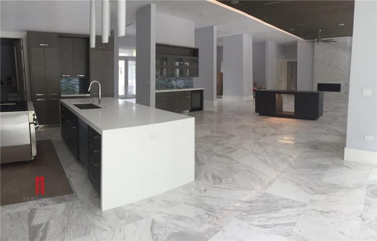 Marble Slab Supplier Italy Volakas White Bookmatch Grey Veins