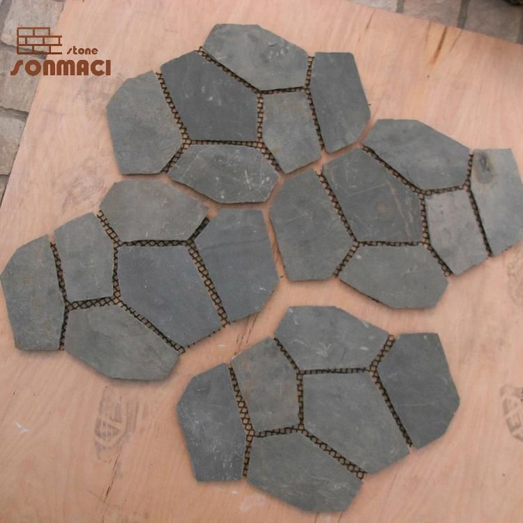 Outdoor Natural Gray Slate Flagstone Pavement