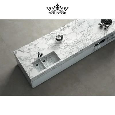 Marmo Arabescato D&prime; Carrara, Bianco Arabescato Marble, Arabascato Bianco Marble, Arabescato Bianco Marble Countertop with Integrated Sink