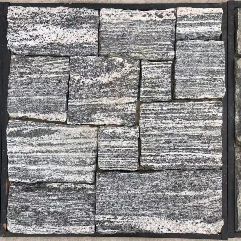 Grey Granite Flexible Natural Stone Veneer Design
