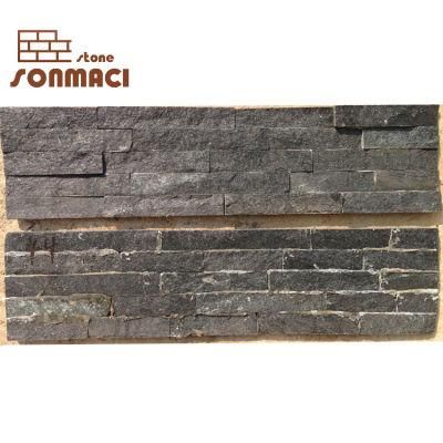 Black Slate External Wall Art Stone Cladding