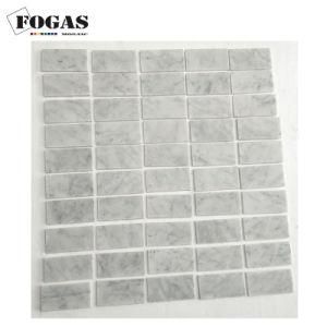 3X6 in Carrara White Cut to Size Marble Field Tile