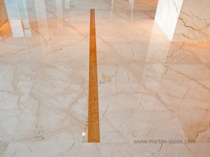 Natural Polished Sofitel Gold Marble Tiles for Flooring/Staircase/Column/Hotel Projects