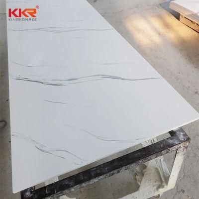 100% Pure Acrylic Glacier White Marble Corian Solid Surface Staron Stone