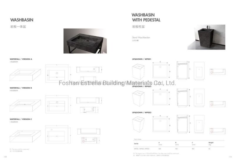 Porcelain Slab Kitchen Countertop 3200X1600mm