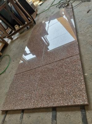 Natural Outside Stone Chinese Island Red Granite Paving Tiles Customized