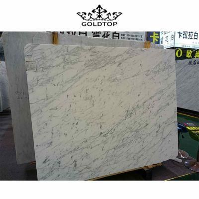 Best Quality Snow White Natural Stone Slabs Statuario Marble Slab for Floor