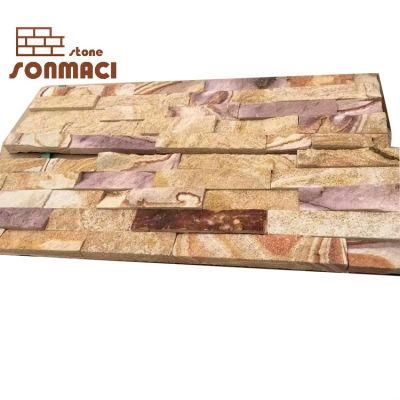 Natural Sandstone Slate Glued Ledgestone Panel