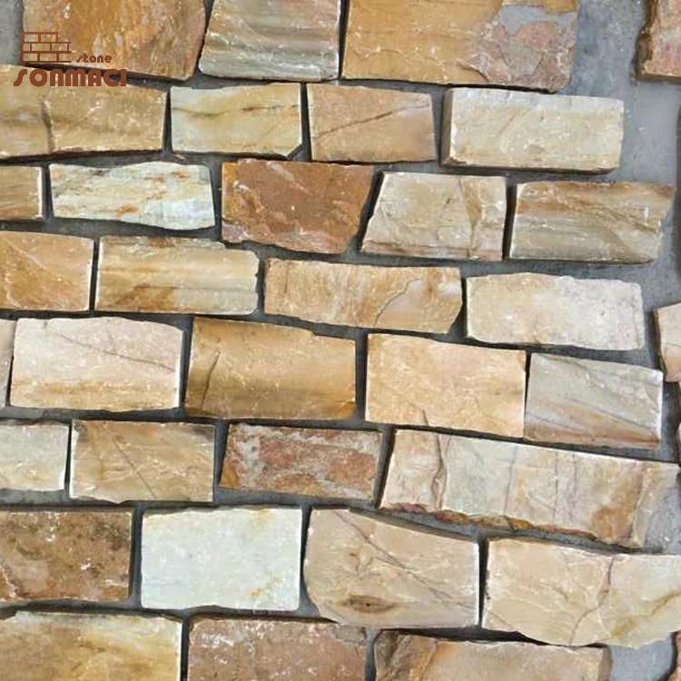 Rectangle Stone Slate Masonry Stacked Stone Veneer
