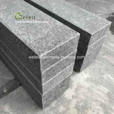 G684 Black Basalt Stairs and Steps All Sides Flamed and Brushed for Interior and Exterior Decor