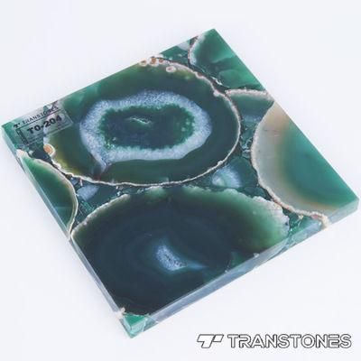 Backlit Agate Dining Table Wholesale Green Agate Slices with Factory Price