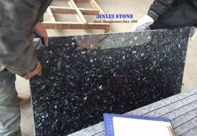 Polished Blue Pearl Granite Stone Half Slabs for Kitchen Tops and Countertops Design