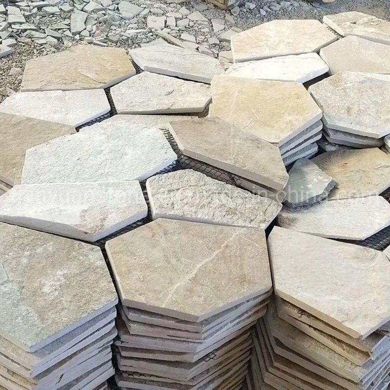 Irregular Black Blue Grey Slate Flagstone for Outdoor Paving