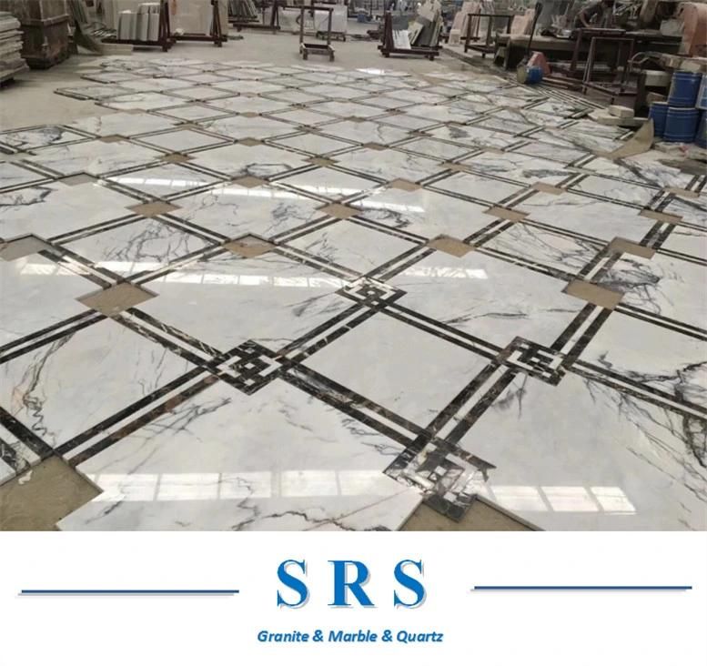 Natural Stone Milas Lilac Polished White Marble Slab/Tile/Top
