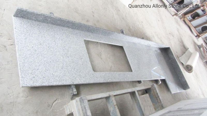 China Wholesale Cheap Light Grey Stone Kitchen Top Price