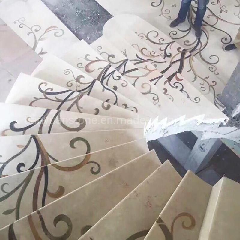 Polished Yellow Natural Stone/ Grantie Stairs/Step&Riser for Interior Floor/Upstairs