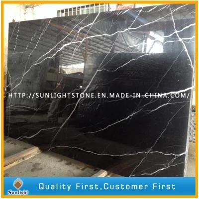 Black Stone Nero Marquina Marble, Black Marquina Marble Slabs