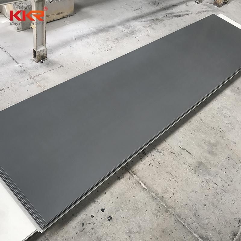 Wholesale Dark Grey Color Bathroom Stone Solid Surface Panels