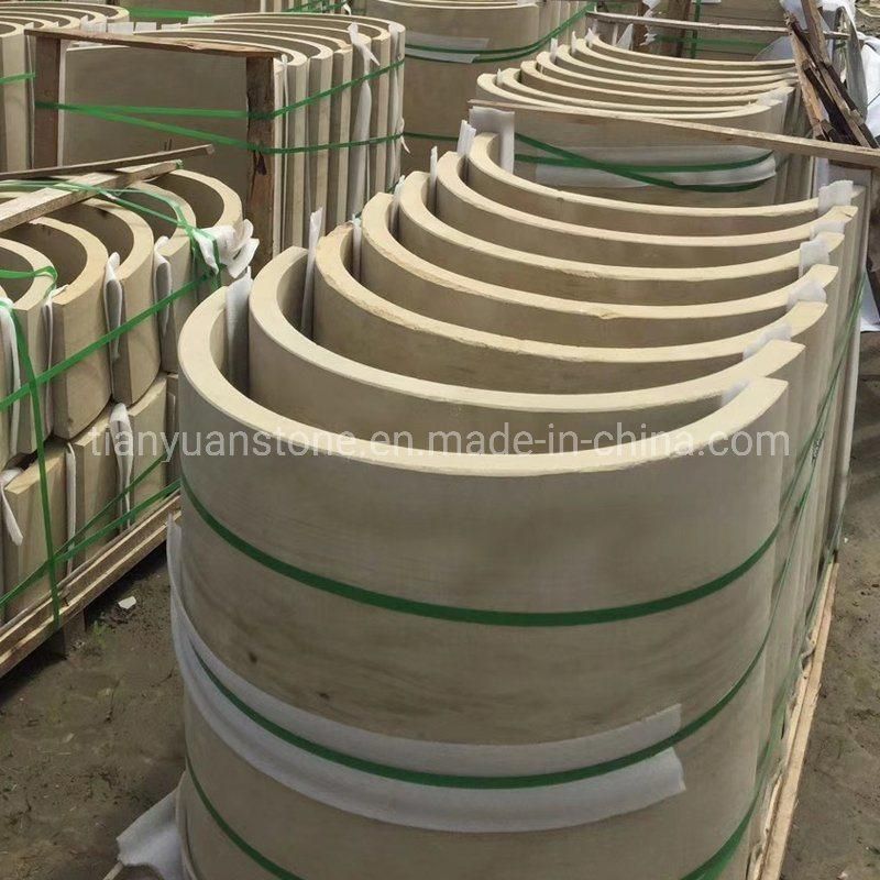 Simple Design Beige Sandstone/Marble Roman Column