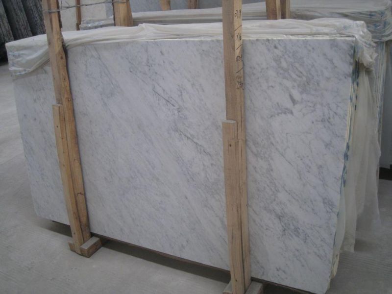 Natural Stone White Marble Bianco Carrara Marble Wall & Flooring Tiles