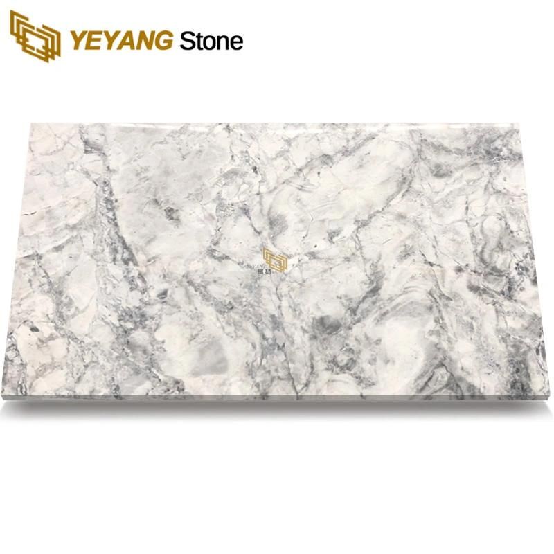 Super White/Grey Marble Slabs/Tiles Marble for Countertop/Wall//Floor/Stairs Tile