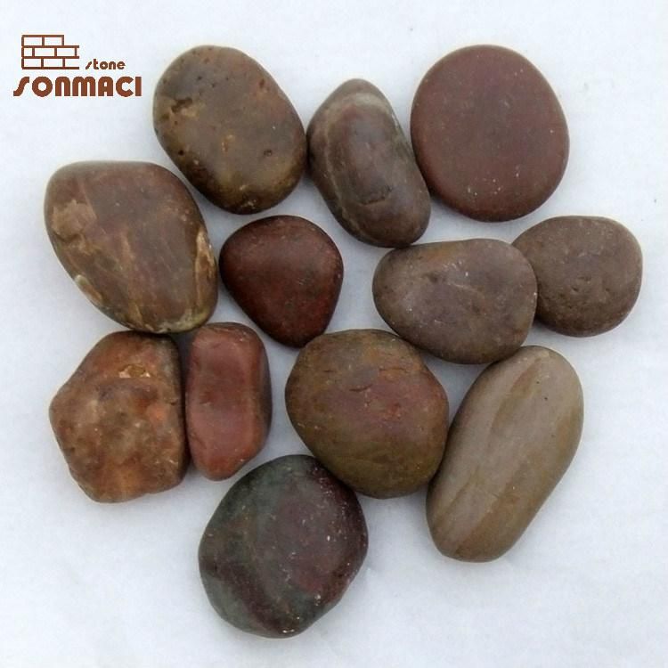 Washed Red Round Pebble Stone