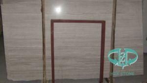 Crystal White Wooden Grain Stone Marble for Slabs/Wall &amp; Floor Tiles/Steps/Bathroom Bathtub