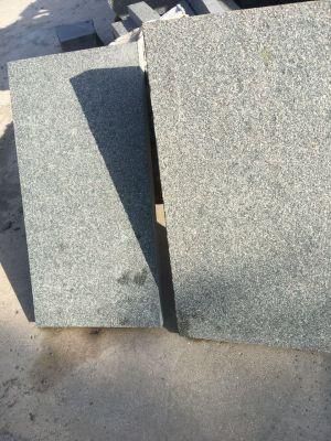 Granite Paver Stones Flamed/Bush Hammered G612 Green Stone Kerb