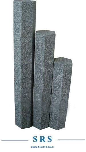 Customize Natural Grey Granite Palisade Pillar Fence