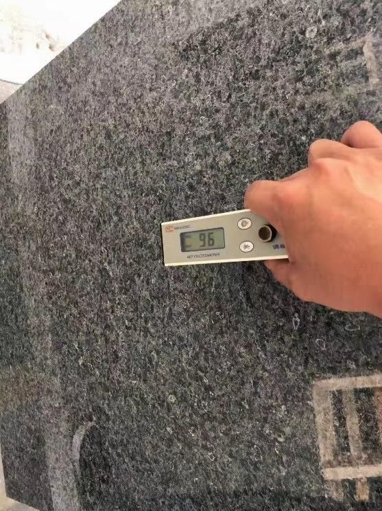 Ice Dark Blue Natural Grey Blue Granite Half Slabs Tiles