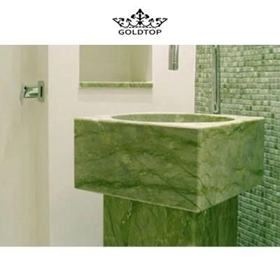 China Factory Custom Green Stone Marble Kitchen Bathroom Countertop Vanity Tops for Residential