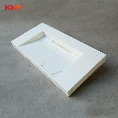 European Popular Luxury Design White Marble Color Top Bathroom Vanity for Master Bathroom